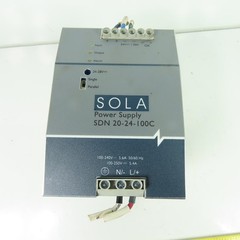 Sola SDN 20-24-100C Power Supply 100-240VAC Input 24VDC 20A Output