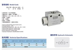 hydraulic shuttle valve VUSF-G1/4″/VUSF-G3/8″/VUSF-G1/2″/VUSF-G3/4″/VUSF-G1″