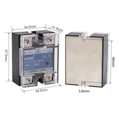 Solid State Relay Module SSR 10-150 amp DC-AC & DC-DC, 3-32V DC to 5-220V DC