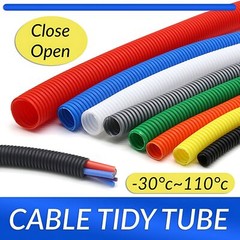 PP Polypropy Conduit Spilt Cable Tidy Flexible Tube Convoluted Protection Tubing