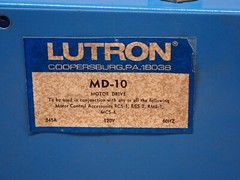 LUTRON MD-10 Motor Drive MCS-4 .045A 120V 60Hz Used W/ Warranty See All Pictures