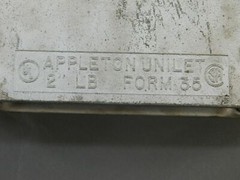 Appleton Electric Unilet 2” LB FORM 35 Conduit Outlet Body