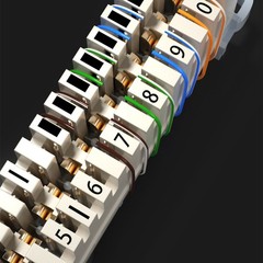 Silver-plated Copper Terminal Block Telephone Spring Snaps into Wiring Module