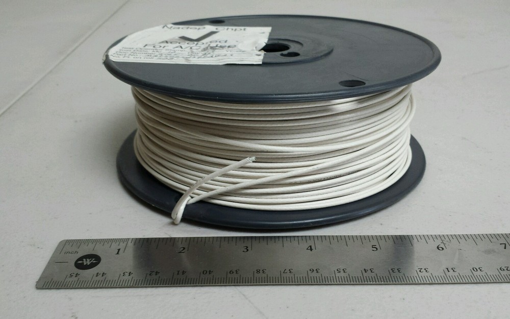 ( 508 FT ) M27500-20SP1G23 20Awg White Shielded Cable Wire 2/C 19S/32Awg 600V