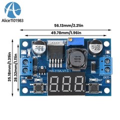 LM2596 DC7-36V to DC0.5V-35V Digital Step Down Buck Voltage Regulator Module DIY