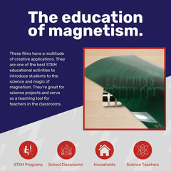 12×12 Green Magnetic Viewing Film for STEM Projects & Research