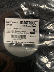 ELECTRIDUCT BS-XO-200-25 BP-BK Expandable Braided Sleeving- 2″ x 25ft