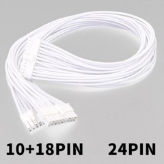 10+18Pin to 24-Pin Modular Power Cable Braided Cable 24Pins to 18Pin +10Pin