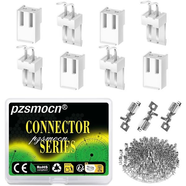 JST VH 3.96mm Pitch 2 Pin Female Housing Male Adapter Connector Plug Socket 24