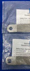QUICK CABLE ® 4 GA BRAIDED GROUND STRAP 7403-001 LUG-TO -LUG 13” LONG – QTY 2