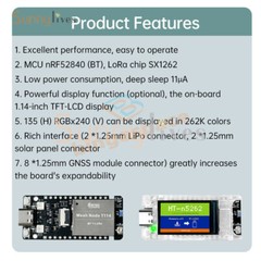 HelTec AutoMation Node T114 LoRa Development Board nRF52840 SX1262 Module Type-C