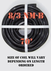 8/3 NM-B x 70′ Southwire “Romex®” Electrical Cable
