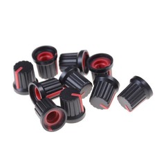 10x Potentiometer Switch Knob Cap Hole Dia 6mm Volume Control Rotary Knob Cap.N8
