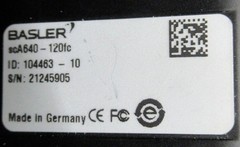 BASLER FIRE WIRE SCOUT CAMERA SCA640-120FC 120 FPS MONOCHROME **WARRANTY**