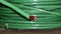 Lot Of 25FT Encore 106100905440 Copper Wire 10 AWG 600V T90 Green Nylon E156879
