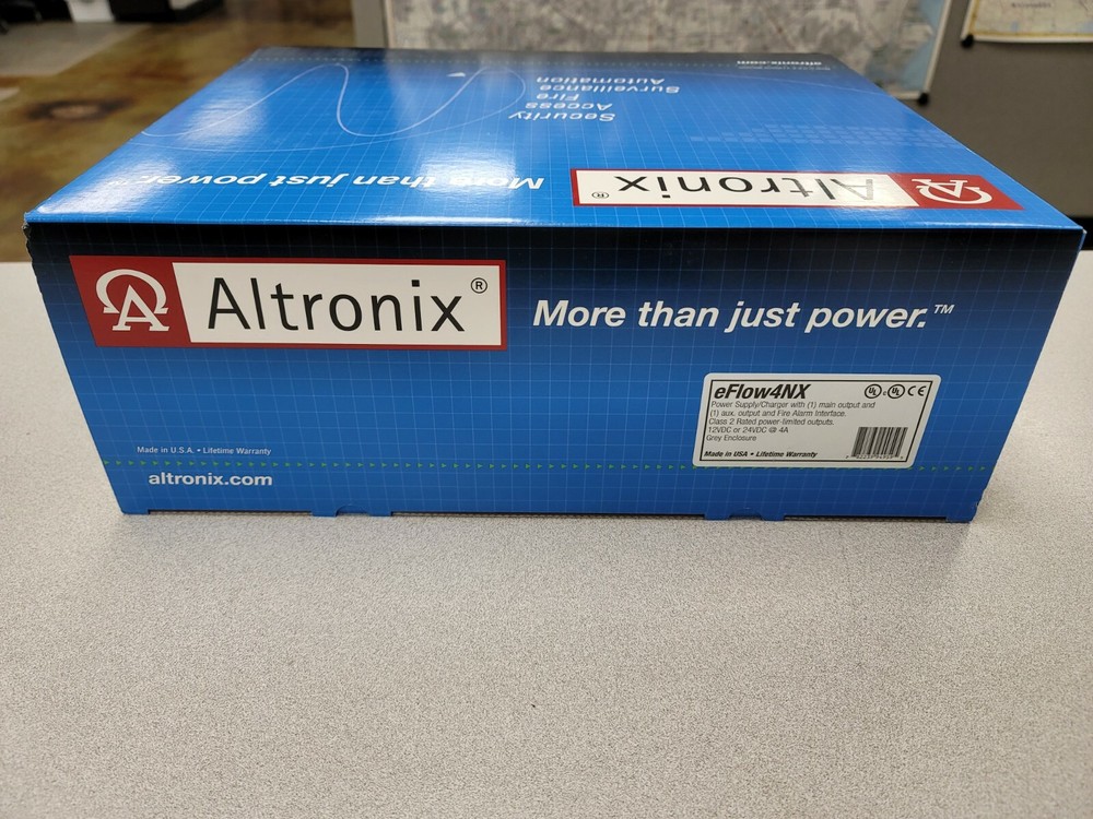 ALTRONIX eFlow4NX Access Control Power Supply Charger 12/24VDC 4A Aux Output