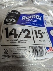 3 packs Southwire 15 ft. 14/2 Solid Romex SIMpull CU NM-B W/G Wire 45ft Total