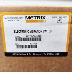 Metrix Electronic Vibration Switch, Model 5477B-001-040