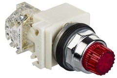 Schneider Electric 9001K2L38LRRH13 30mm 120V~ Illuminated Push-Button Used