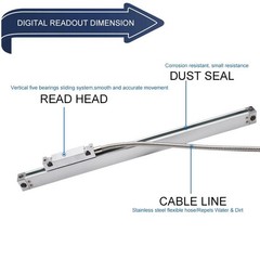 DC10F 50mm-600mm Digital Optical Linear Scale Ruler Linear Encoder Slim Version