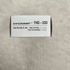 Burndy Hycrimp Compression Tap YHD-200 2/0-1/0 ACSR 3/0-2/0 STR Die D3 24 Pack