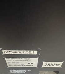 Weber Ultrasonics HS2-1500SD25 25kHz Sonic Digital Generator Rebuilt