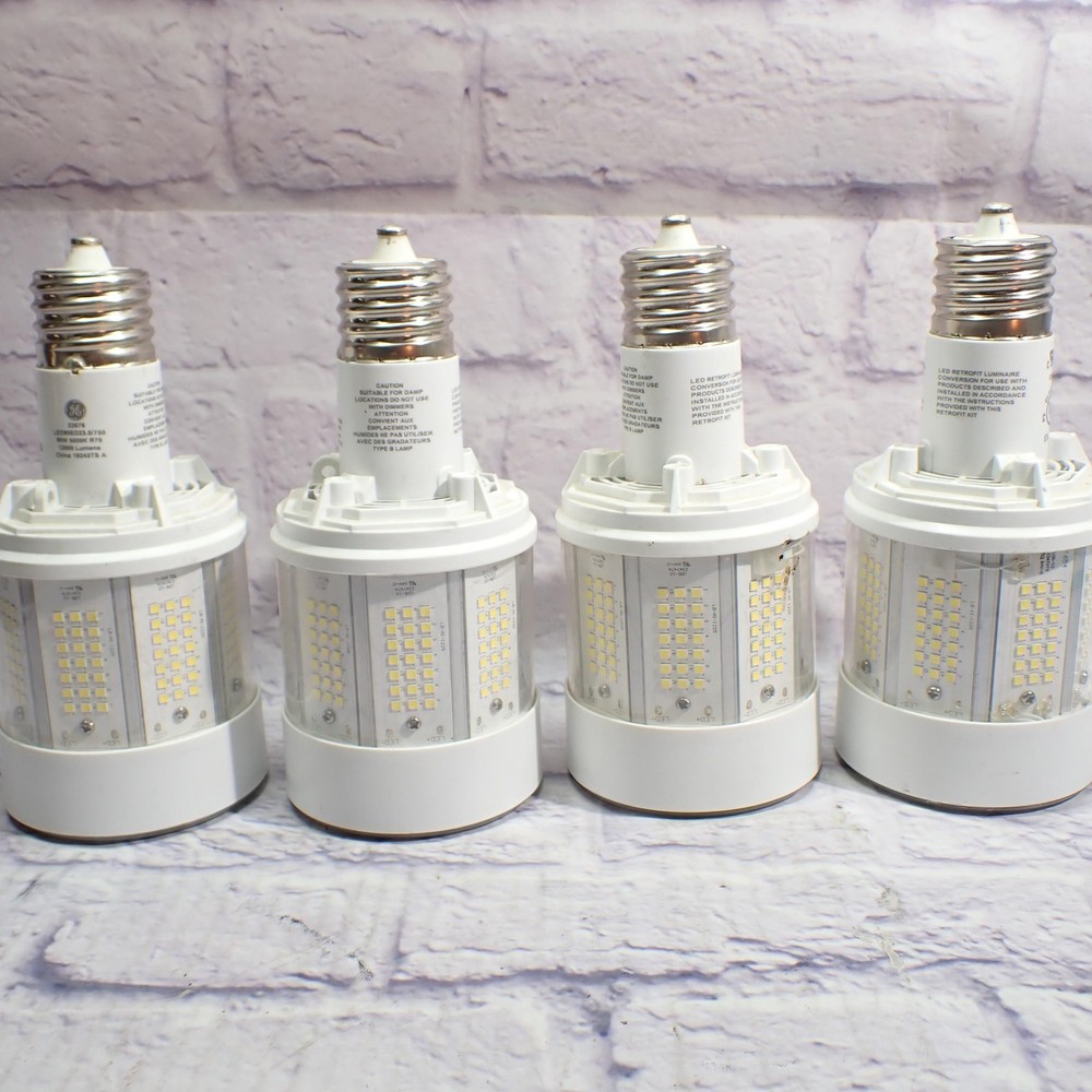 GE LED80ED23.5/750 LED Retrofit Lamp Lot Of 4 80W 5000K 12000 Lumen Mogul Base