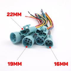 Cable Socket for 16mm 19mm 22mm Metal Push Button Switch Wiring 2-6 Wires