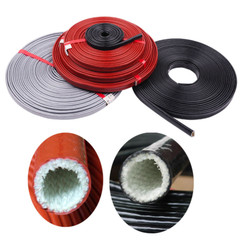 Silicone Coated Fibreglass Heat / Fire Sleeve 4mm – 70mm ID Protection Sleeving