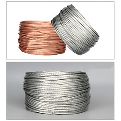 Round Copper/Tinned plated Braid Cable Copper Braid Wire Ground Lead 2.5-120mm²