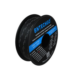 14 Gauge Silicone Wire Spool 100 Ft Black Flexible 14 AWG Stranded Tinned Copper