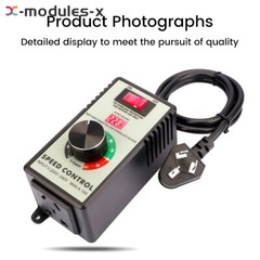 4000W Electronic Voltage Regulator Stepless AC Motor Speed Controller 110V/220V