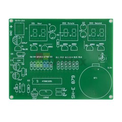AT89C2051 Digital 4/6 Bits Electronic Clock Electronic Production Suite Kit DIY