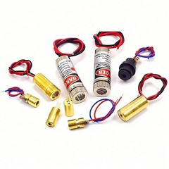 3V 5V Laser Module Red Cross hair Line Poin Dot Diode Focusable Lens 6/9/12mm