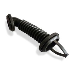 25mm x 39mm Car Harness Wiring Door Tube Rubber Sleeve Dust-proof Oval Black