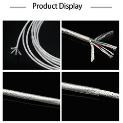 PTFE Silver Plated Shielded Wire Multicore Strand Copper Wire 2*0.15mm²-6*0.2mm²