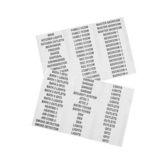 Klein Tools Wire Markers Household Electric Panel Labels with Directory 56255
