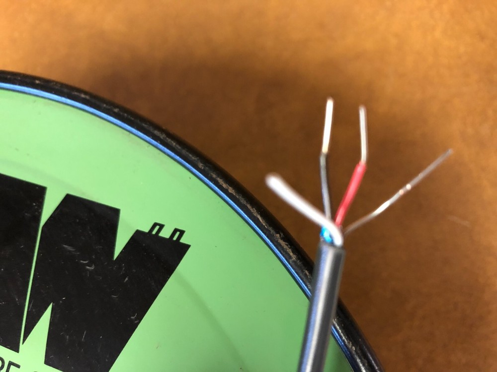 50′ West Penn Wire 451 22 AWG 3 Solid Tinned Copper Conductors, Shielded Cable