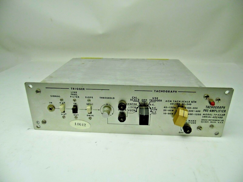 Grass Instrument Co. 7P44AB Tachograph Pre-Amplifier
