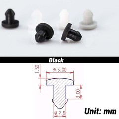 Silicone Rubber Plug Bungs Cable Wiring Protect Bushes Black 2.5mm~51mm