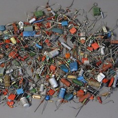 Vintage Soviet USSR Mixed Electronic Components Job Lot 250g Resistors Capacitor