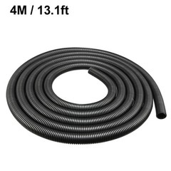 4 M 16×20 mm PP Flexible Corrugated Conduit Tube for Garden,Office Black