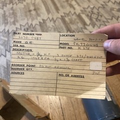 2070.5485 Commercial And Ind. Fan And Blower Split Phase MTR Catalog Number B302