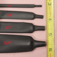 Sumitomo Electric Black Heat Shrink Choice 3/16″ 3/8″ 1/2″ 3/4″ 12 Feet USA Made