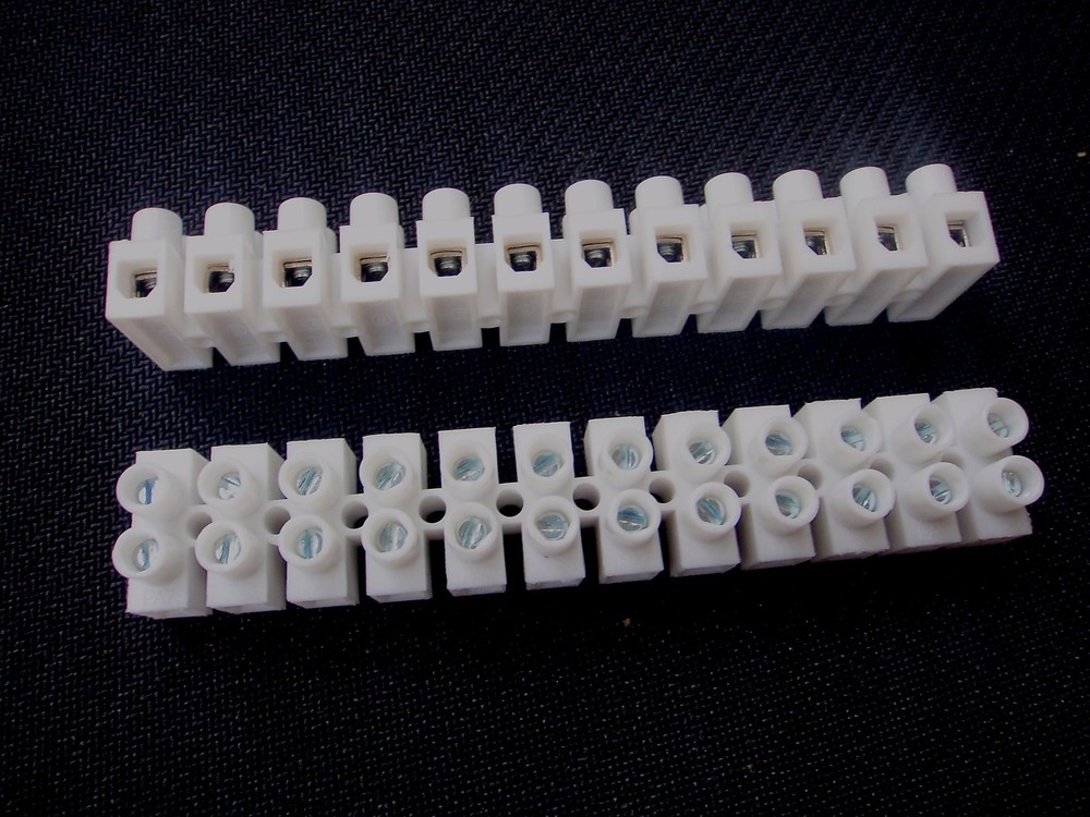 4PC WIRE TERMINAL STRIP BLOCK #18-12 AWG 12L 30A