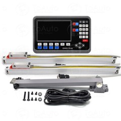 2 Axis LCD DRO Digital Readout 10″ 40” TTL Linear Glass Scale for Mill Lathe