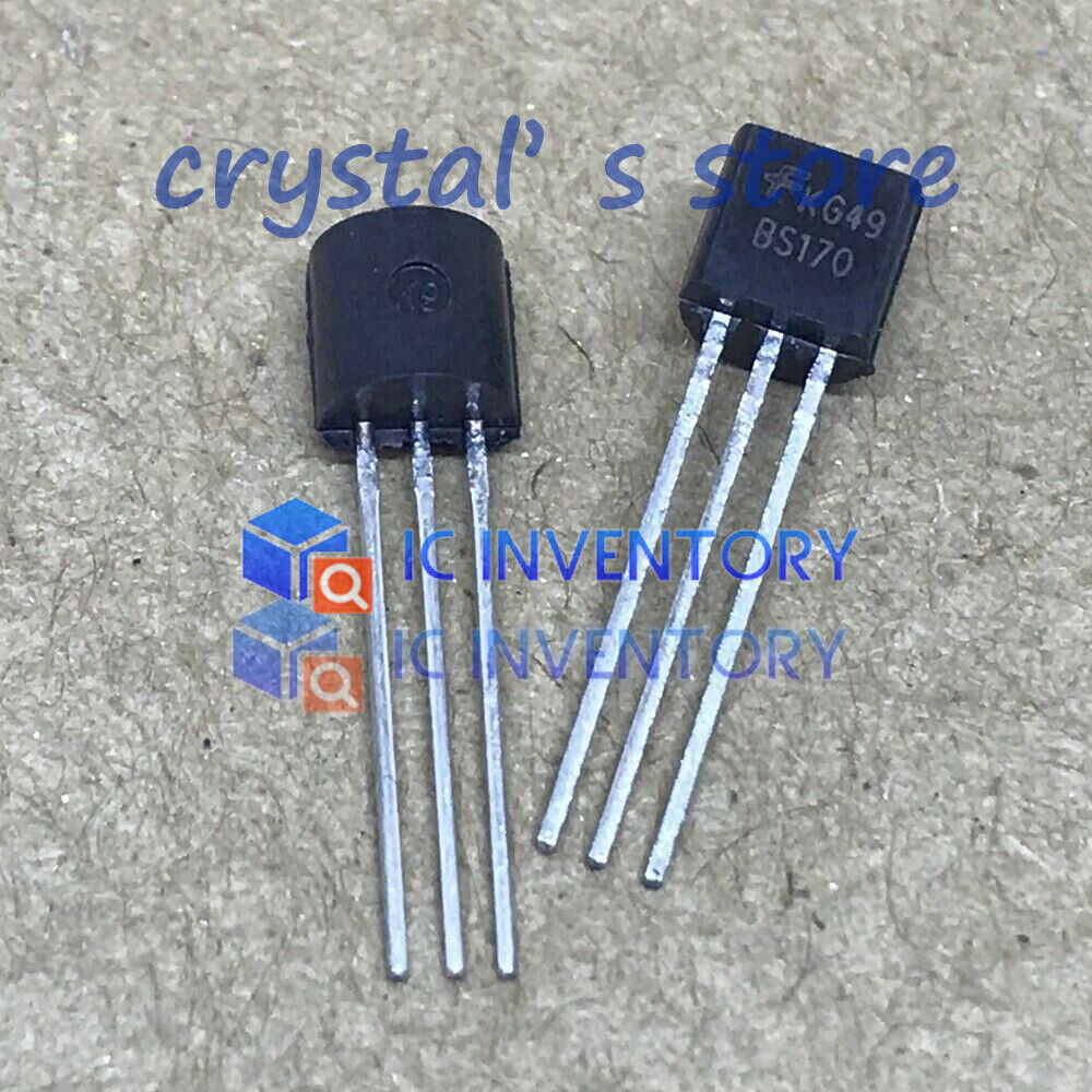 10PCS BS170 MOSFET N-CH 60V 500MA TO-92 FSC NEW GOOD QUALITY TO1