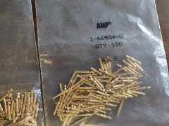 300Pcs New AMP 1-66504-0 HDP-20 Series Connector Gold Plated D-SUB Female Pin