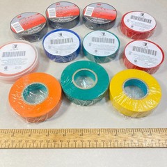 Vinyl Electrical Tape 3M & Power First 11 Pc Multiple Colors