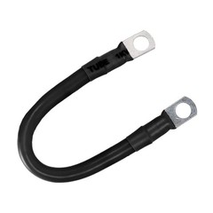 2 / 4 PCS 2AWG Copper Battery Cable Wire with Lugs Auto Marine Inverter RV Solar